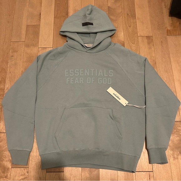 Essentials Other - Essentials Pullover Hoodie in Dusty Blue-Grey